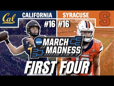 #16 California vs #16 Syracuse (First Four) - 2022 College Football March Madness Tournament