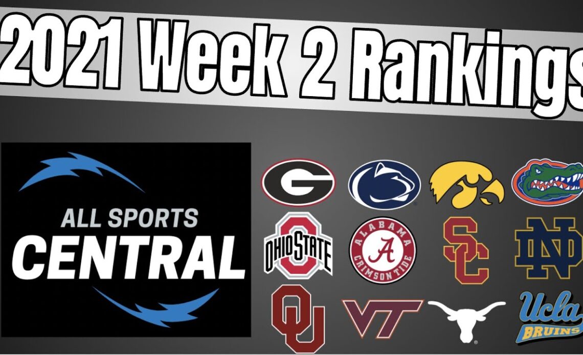 2021 Week 2 College Football Rankings