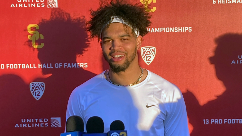 Caleb Williams shares what he is doing to improve USC’s locker room