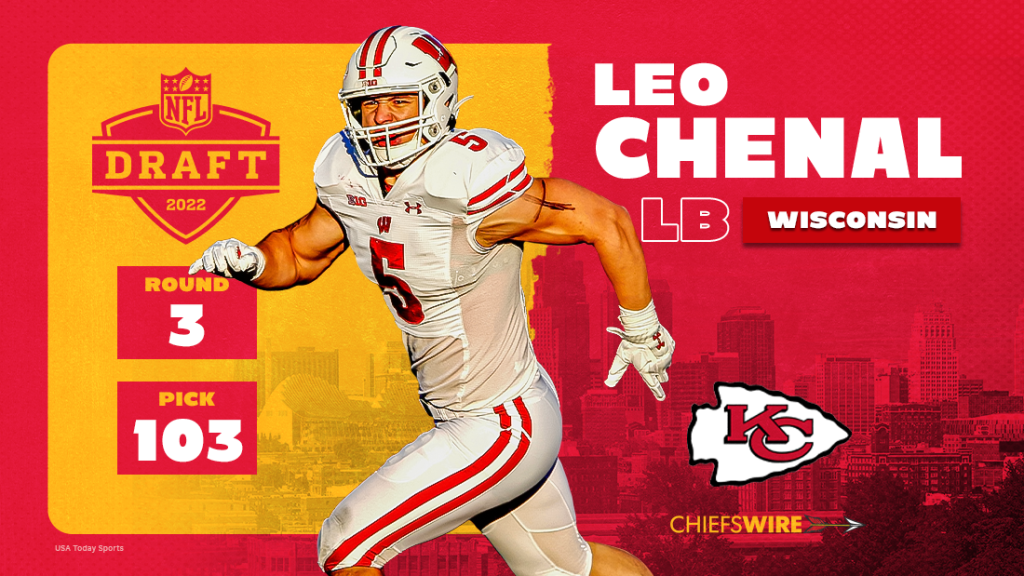 Chiefs select Wisconson LB Leo Chenal at pick No. 103