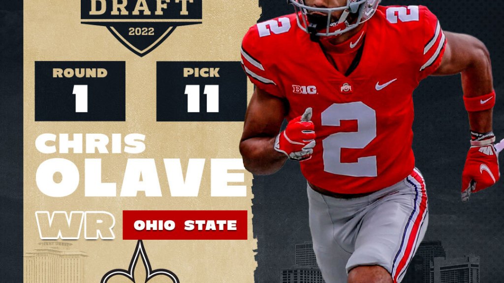 Chris Olave 2nd Ohio State WR taken in 1st round of NFL draft