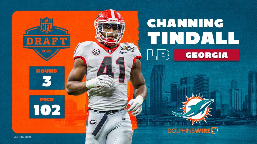 Georgia LB Channing Tindall taken in third round of 2022 NFL draft