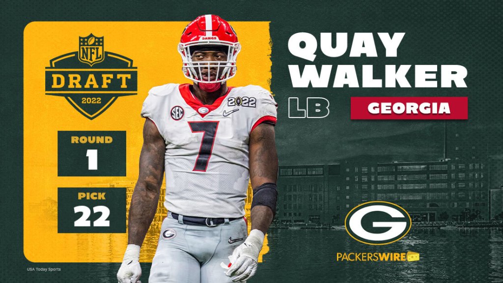 Georgia LB Quay Walker selected in first round of 2022 NFL draft