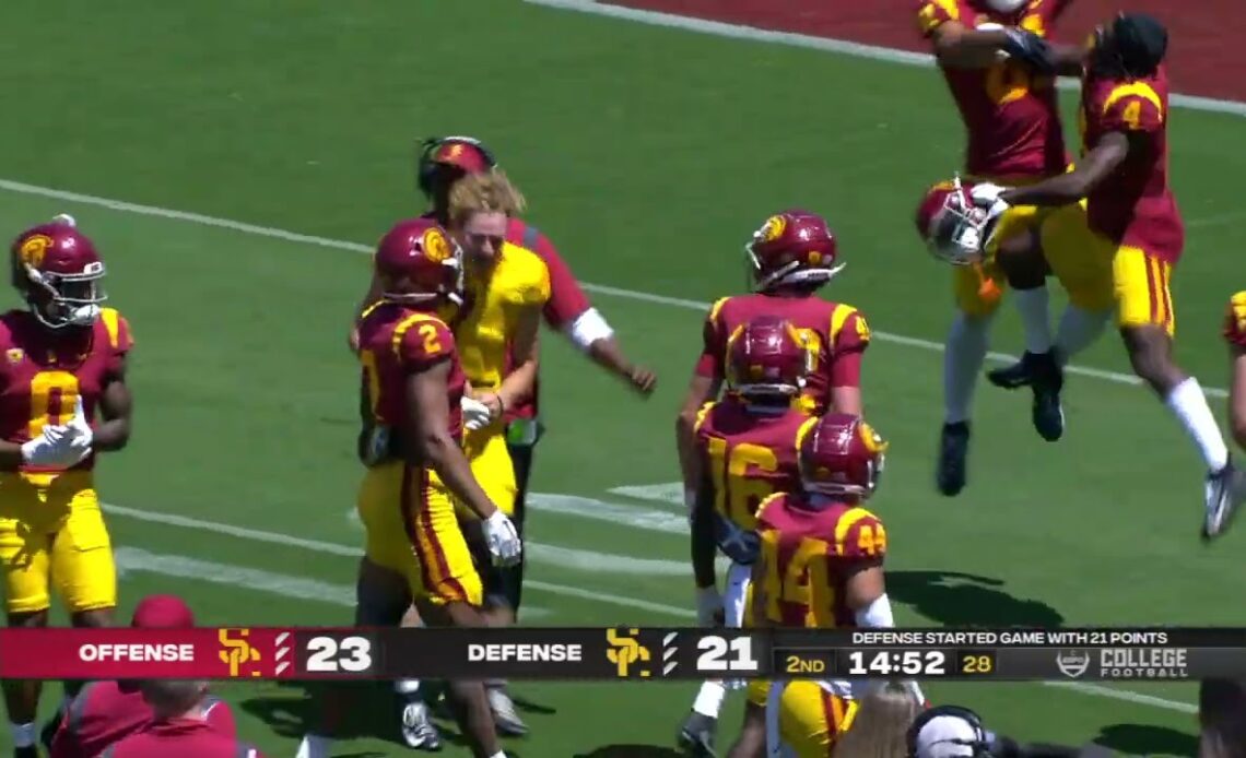 Miller Moss ➡️ Kyle Ford for a 48-yard TD in USC Spring Game 😲🔥