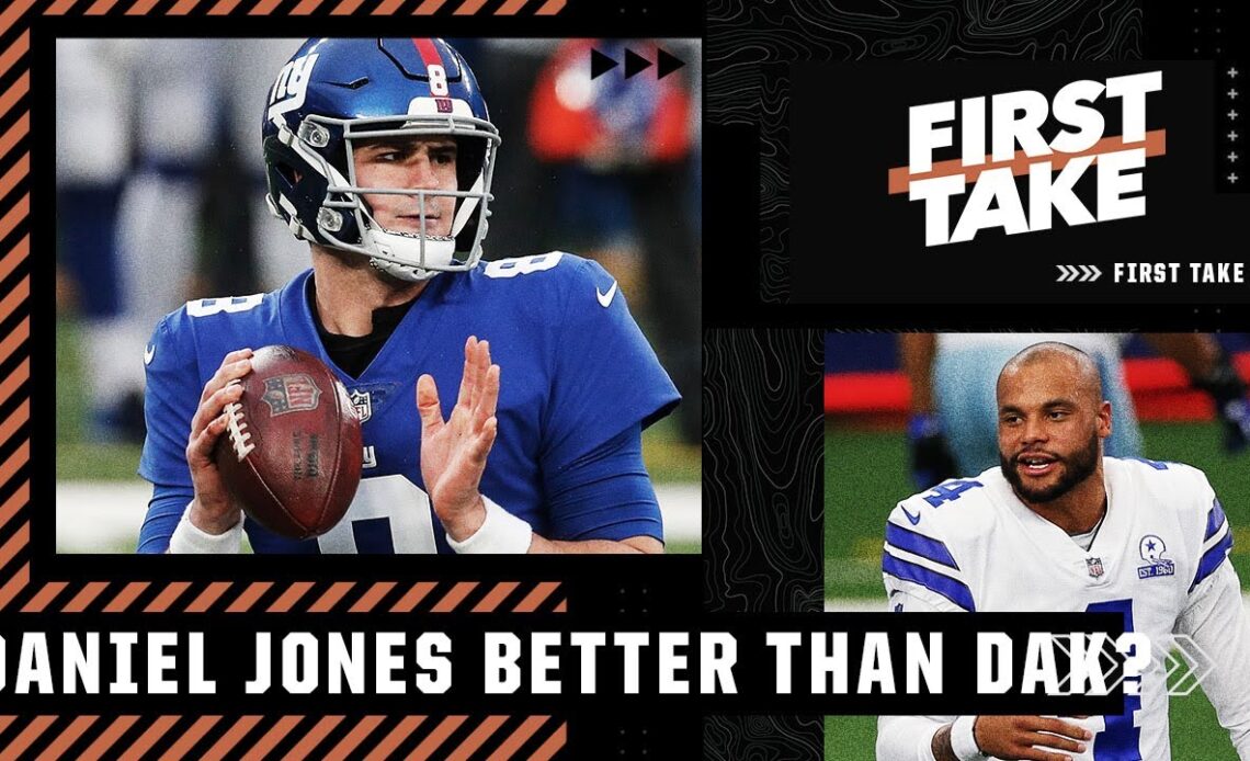 Will Daniel Jones have a better season than Dak Prescott? Bart Scott thinks so | First Take