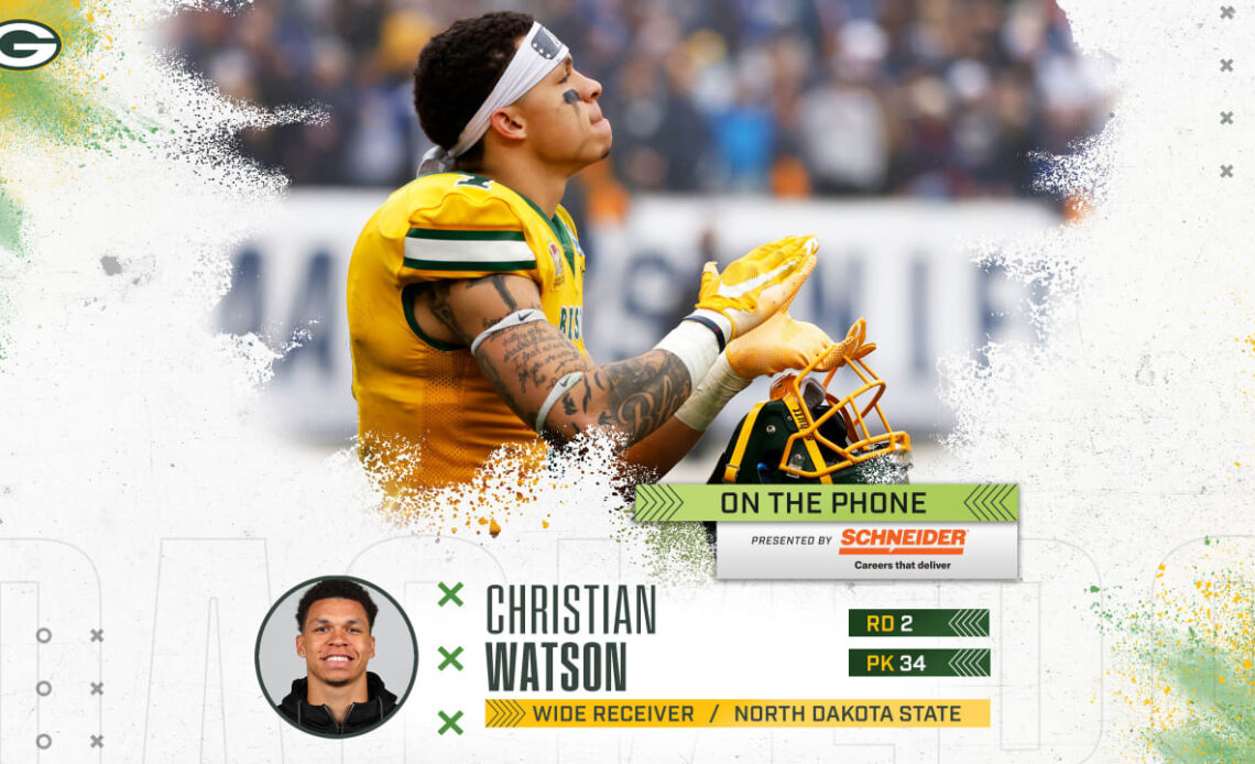 Christian Watson excited to catch passes from Aaron Rodgers | 2022 NFL Draft