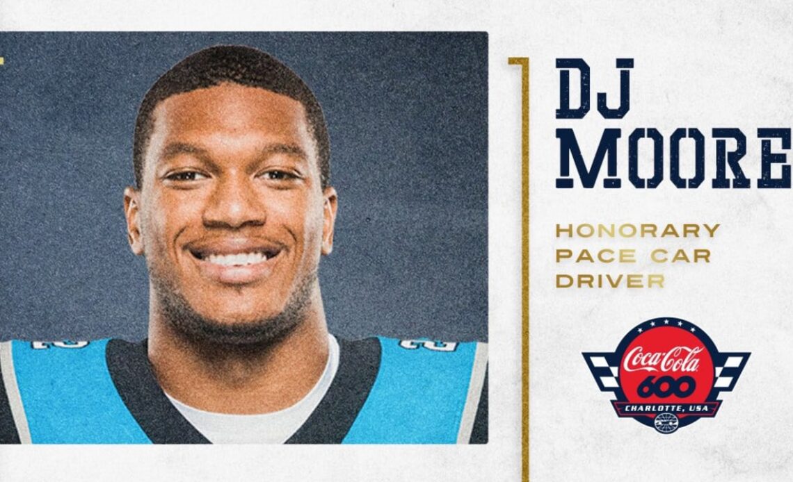 DJ Moore named honorary pace car driver for 2022 Coca-Cola 600