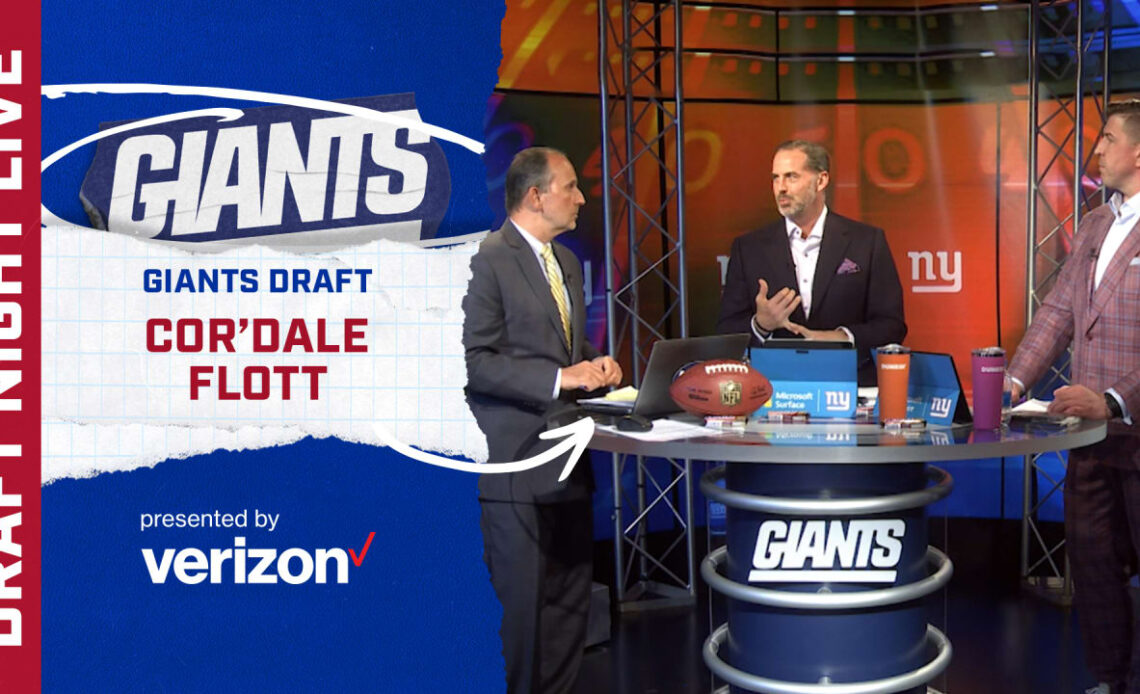 Giants Draft Cor'Dale Flott: Highlights, Interviews, and Reactions