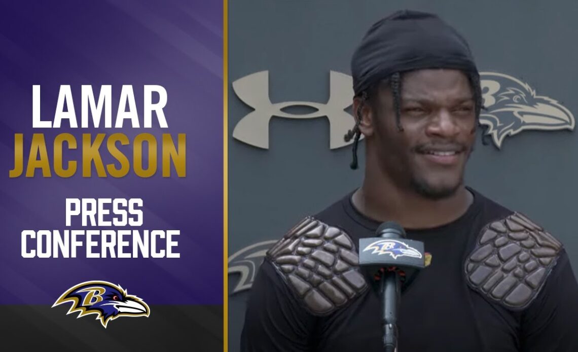 Lamar Jackson Discusses His Return in First Training Camp Press Conference | Baltimore Ravens