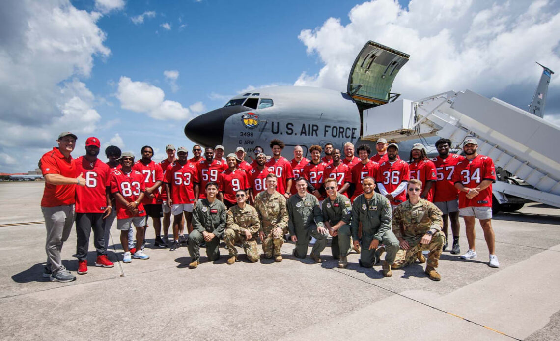 Bucs Rookies Visit MacDill Air Force Base