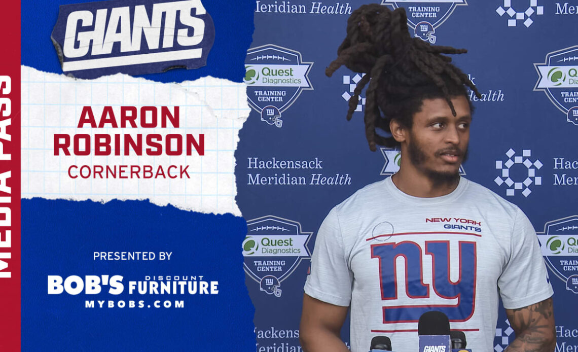 CB Aaron Robinson on playing on the outside