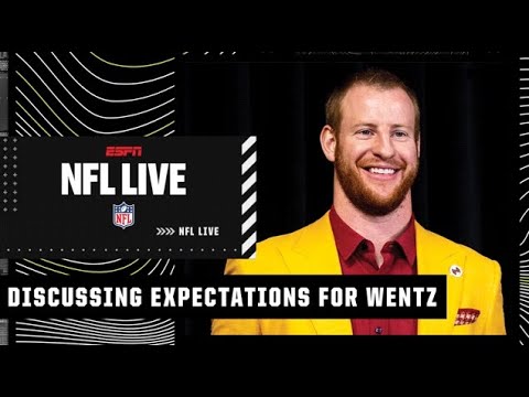 Carson Wentz is a ‘significant upgrade’ from Taylor Heinicke - Tim Hasselbeck | NFL Live