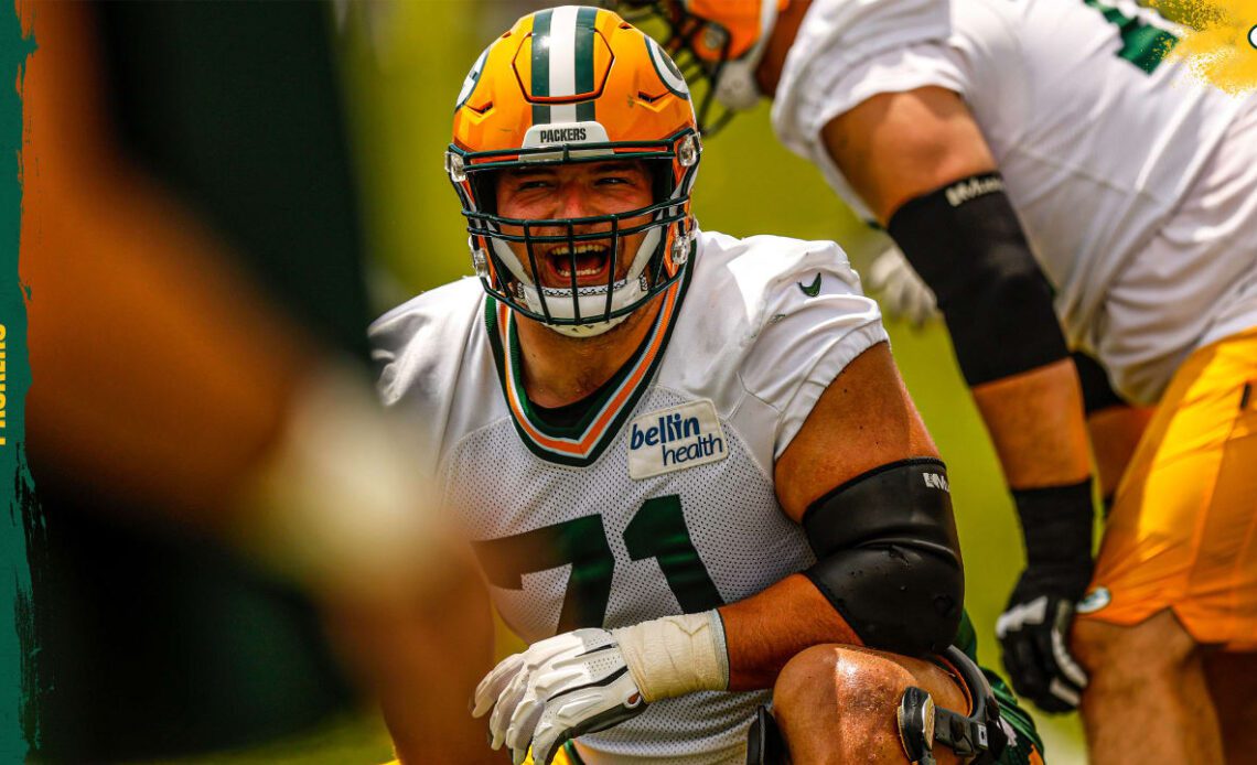 Challenging rookie season hardened Packers center Josh Myers