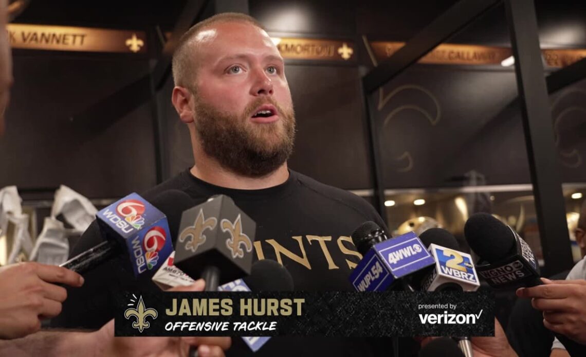James Hurst talks competition for starting role | Saints Minicamp 2022
