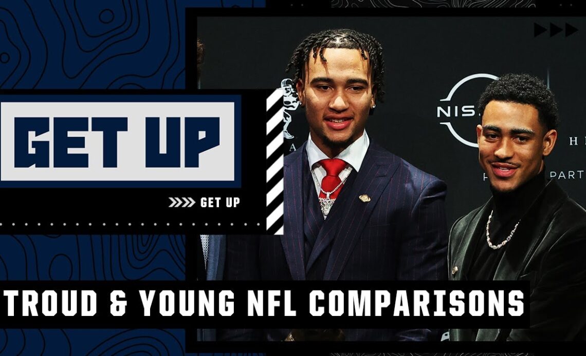 NFL QB comparisons for C.J. Stroud & Bryce Young 🏈 | Get Up