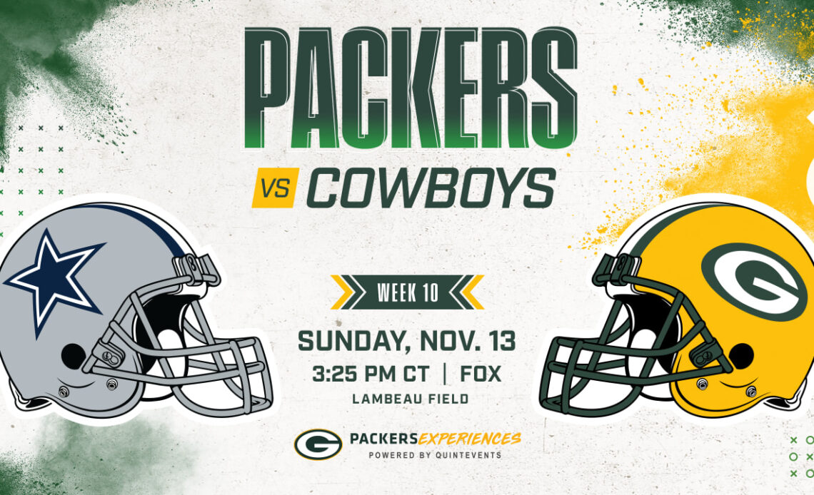 Packers to host Cowboys and former coach Mike McCarthy on Sunday, Nov. 13