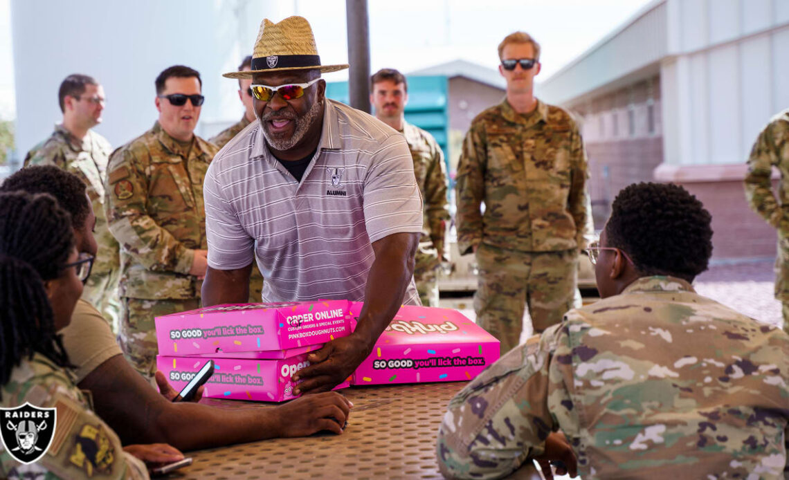 Photos: Raiders Foundation hosts Operation Donut Drop