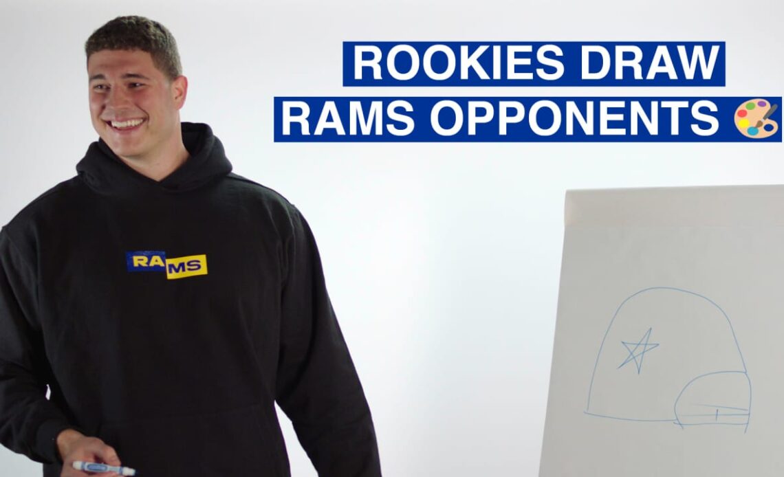 Rams rookies try drawing 2022 opponent logos from memory "I don't even know where to begin!"