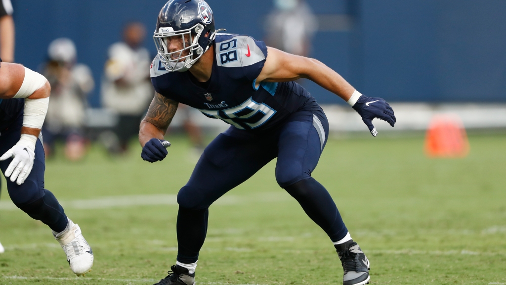 Tennessee Titans TE Tommy Hudson carted off; K Caleb Shudak also hurt