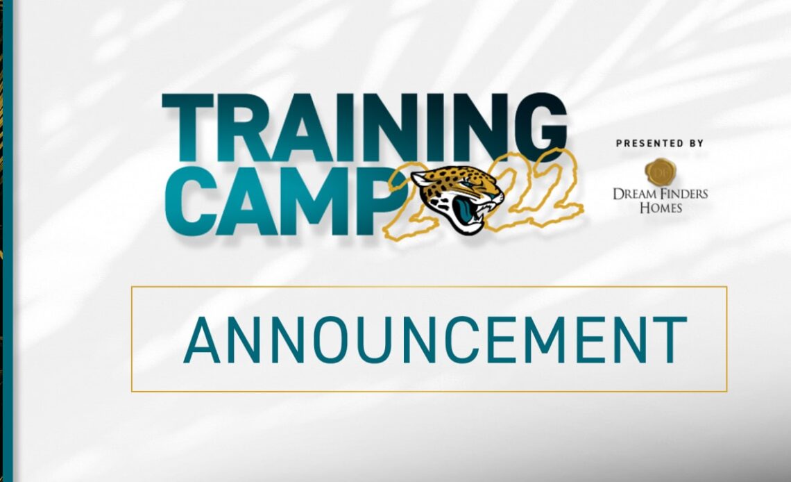 2022 Jaguars Training Camp Announcement
