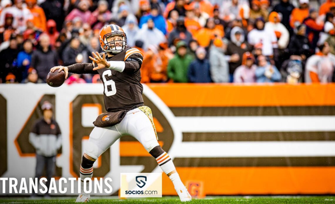 Browns agree to trade QB Baker Mayfield to Panthers