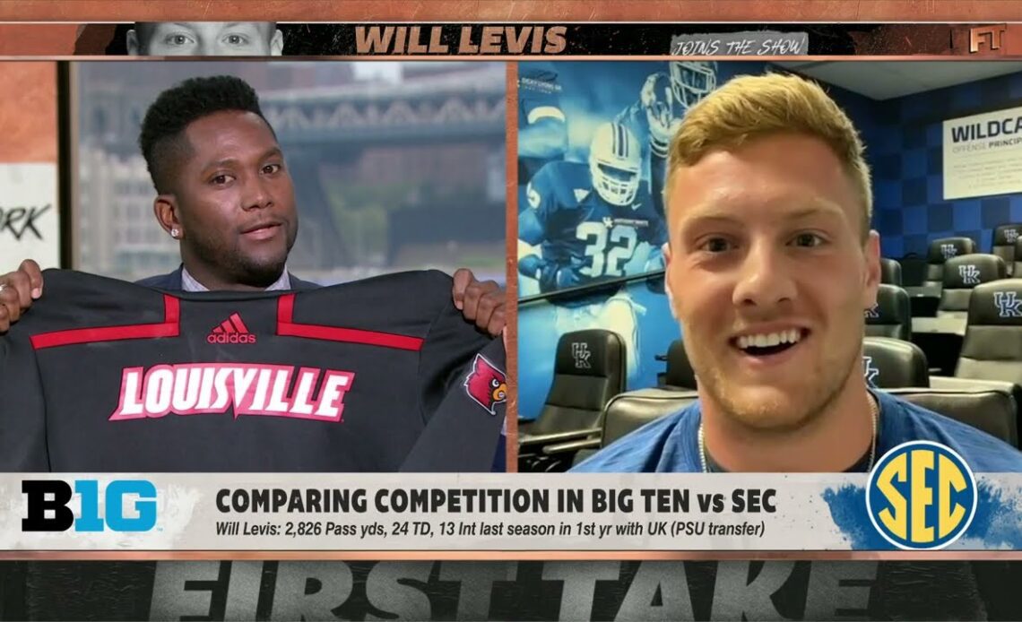 Kentucky Wildcats QB Will Levis vs. Louisville Cardinals alum Harry Douglas 😁 | First Take
