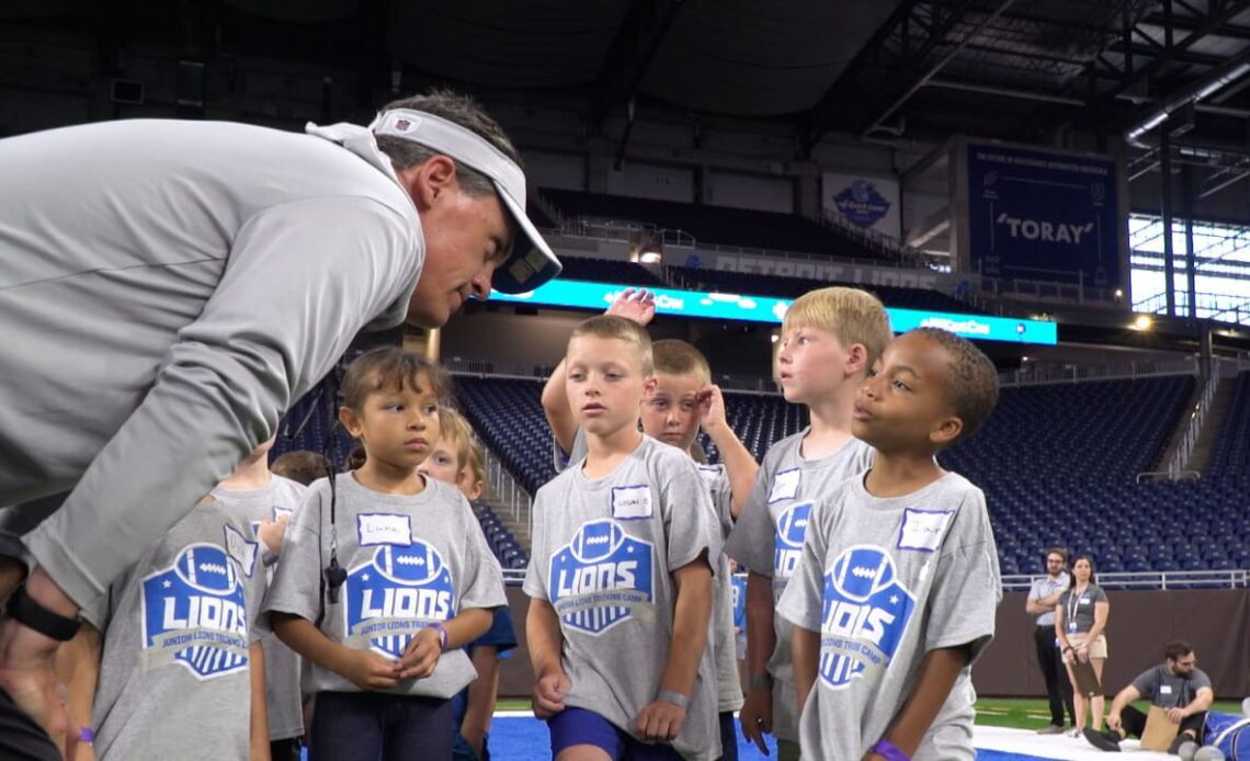 Lions loyal junior training camp at Ford Field