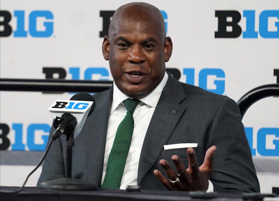 Michigan State head coach Mel Tucker at Big Ten Media Days