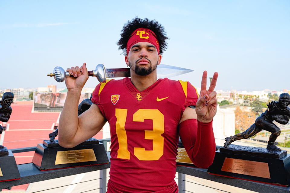 Caleb Williams followed former Oklahoma coach Lincoln Riley to USC.