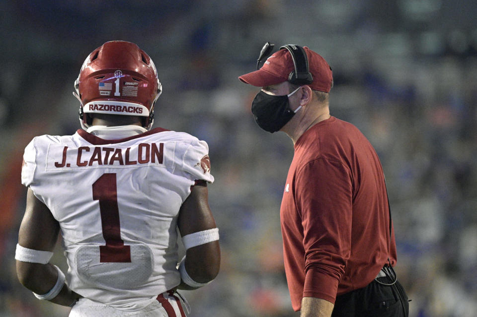 Barry Odom could be a head coach somewhere; instead he’s helping Arkansas get better