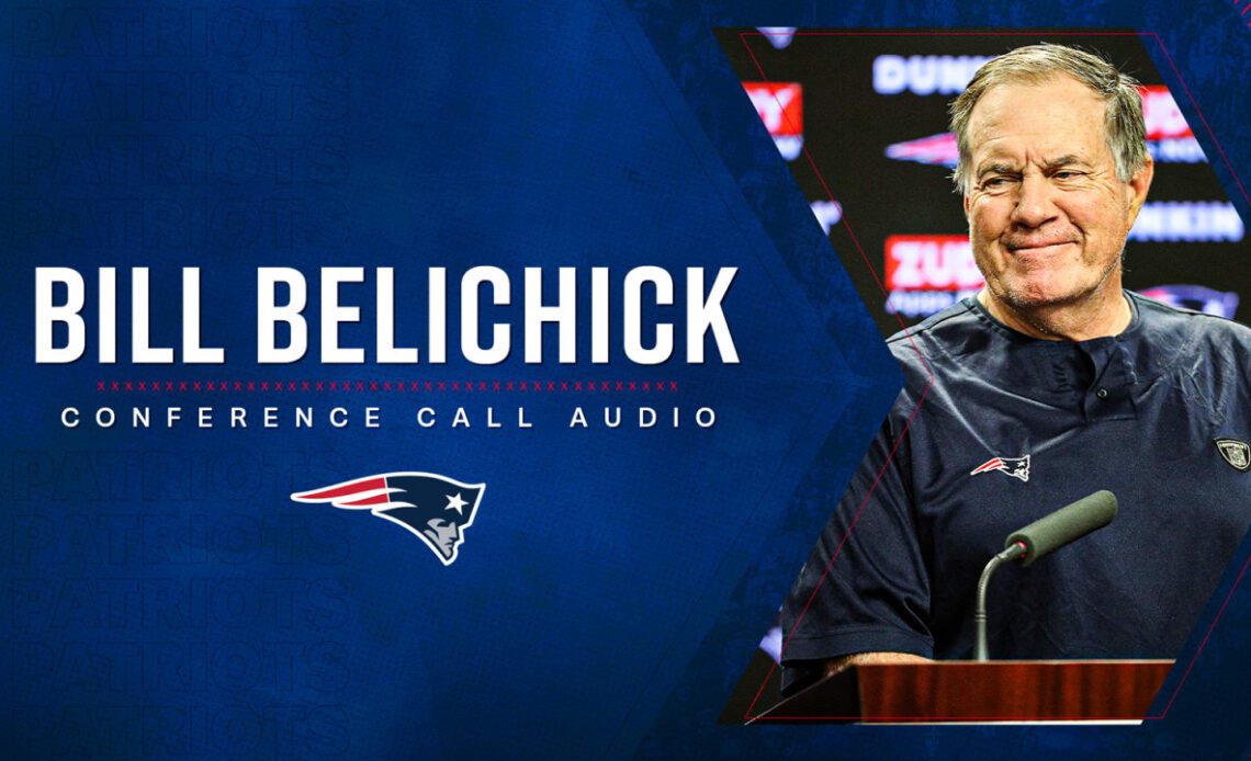 Bill Belichick Conference Call 8/27