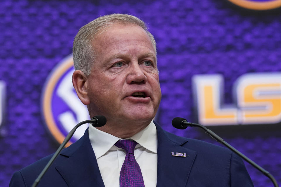 Brian Kelly will move radio show to Thursdays, LSU announces