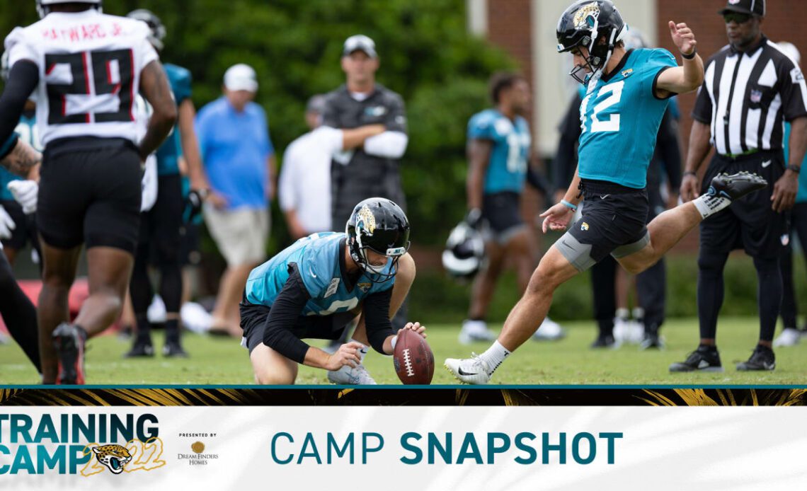 Camp snapshot: Jaguars-Falcons practice, Day 2