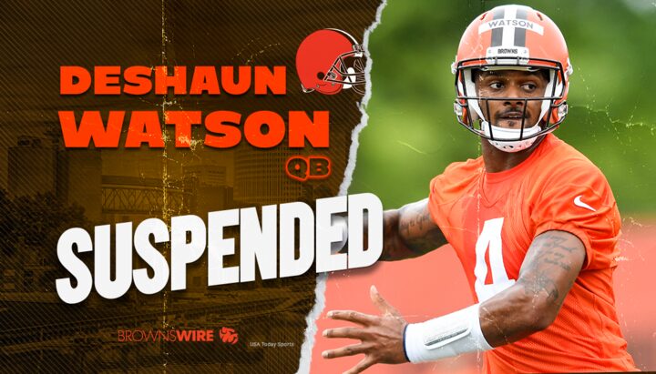 Cleveland Browns’ Deshaun Watson suspended six games