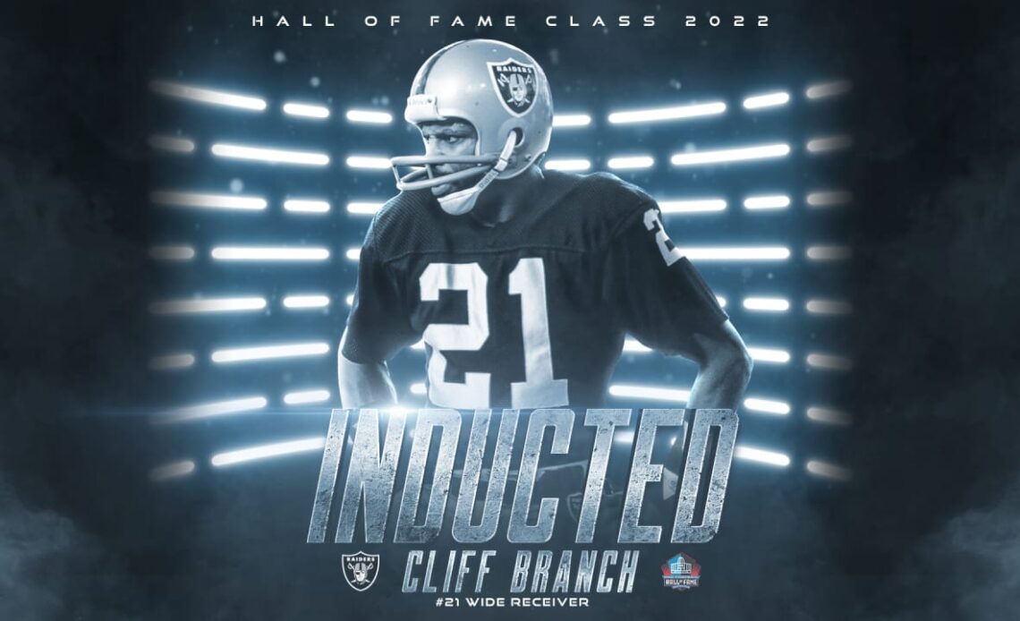 Cliff Branch enshrined in Pro Football Hall of Fame