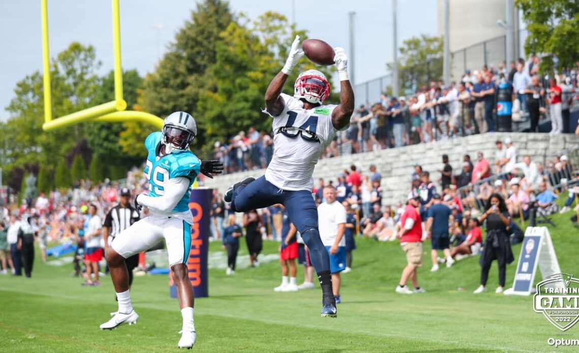 Day 2 of Patriots-Panthers Joint Practices