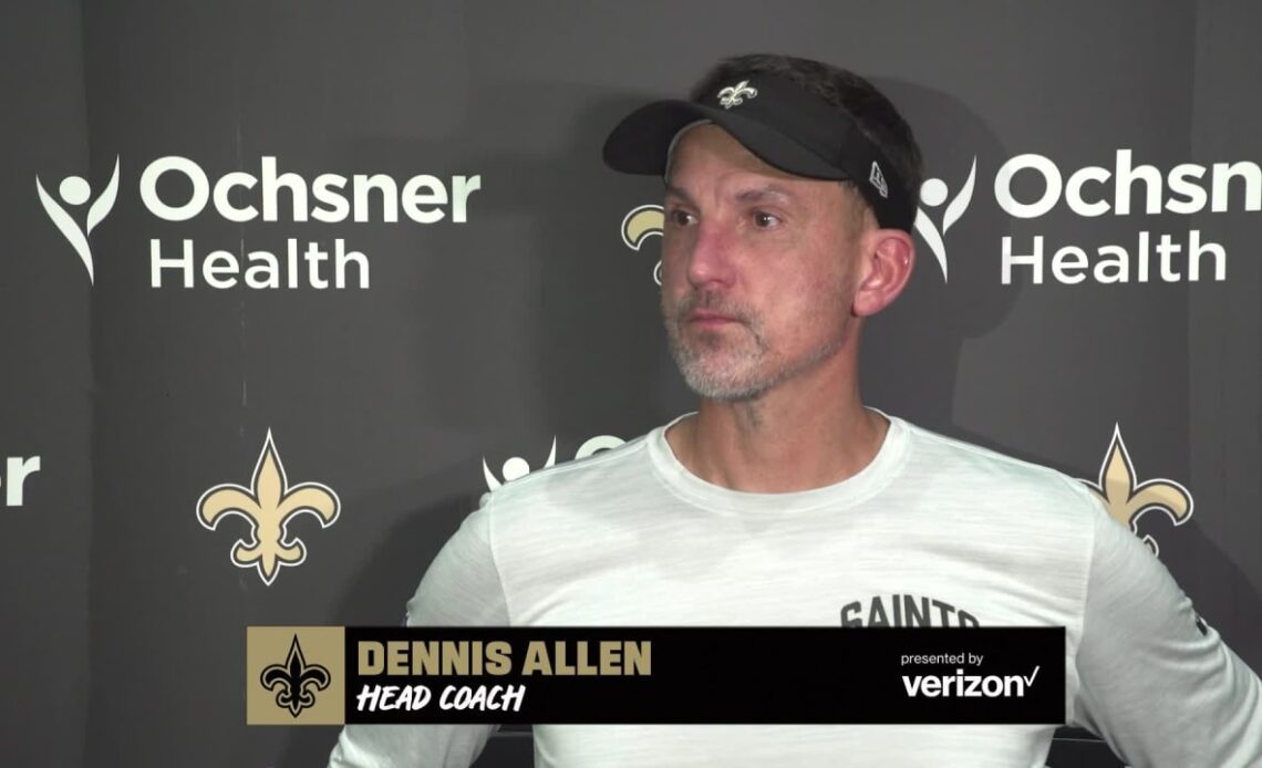 Dennis Allen recaps Monday's practice | Saints Training Camp 2022