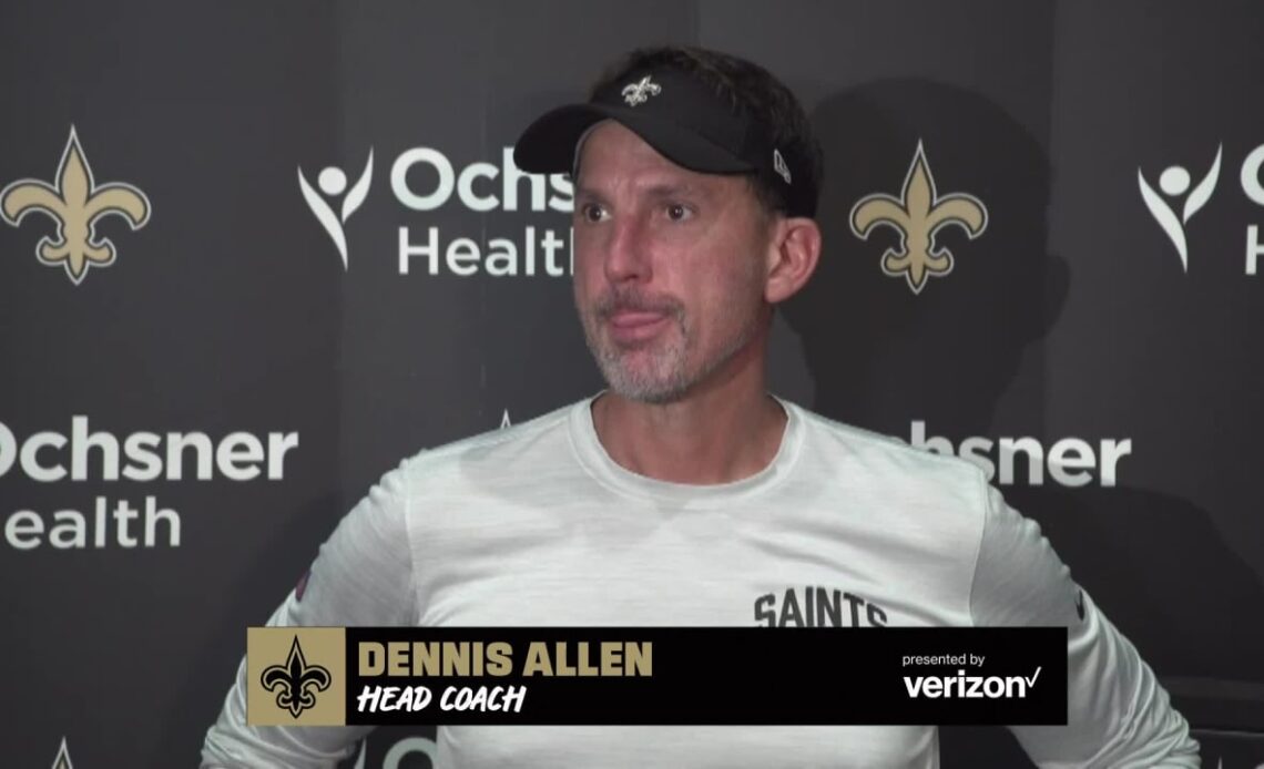 Dennis Allen recaps Thursday's practice | Saints Training Camp 2022