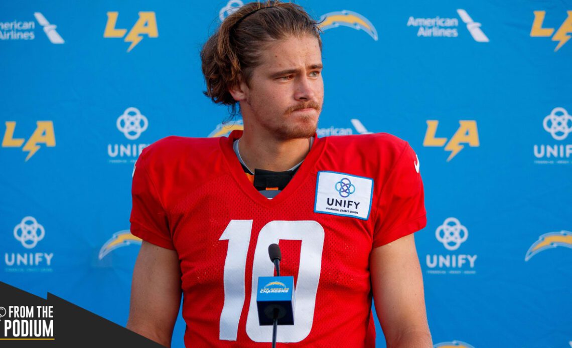 From The Podium | Justin Herbert Leading ‘Clean Operation’ for Offense in Training Camp