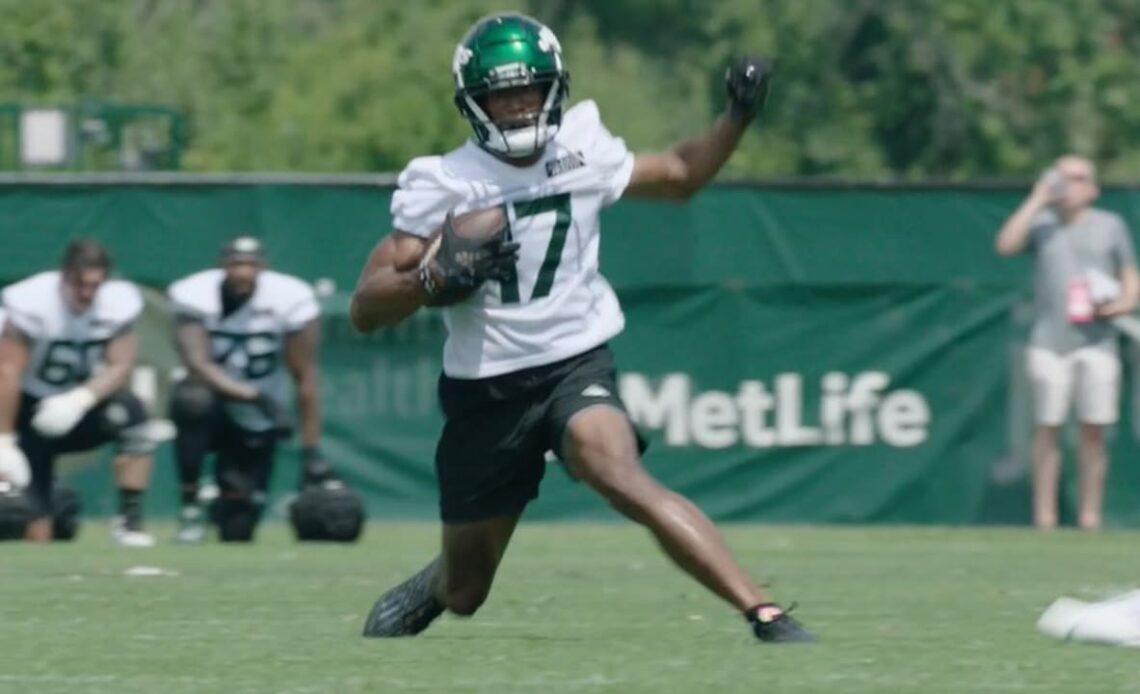 Jets Training Camp Highlight | Joe Flacco to Garrett Wilson Across the Middle