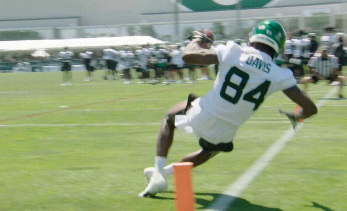 Jets Training Camp Highlights (7/30) | Corey Davis Toe-Tapping TD, Garrett Wilson Diving Catch & More