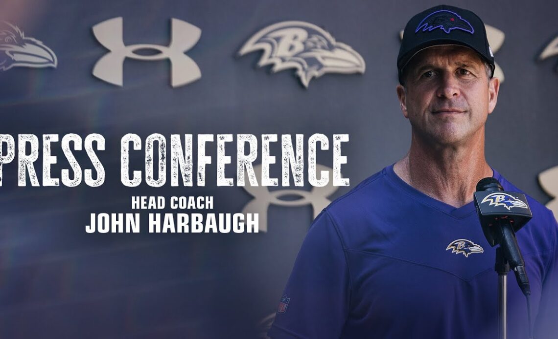 John Harbaugh Media Availability | Baltimore Ravens