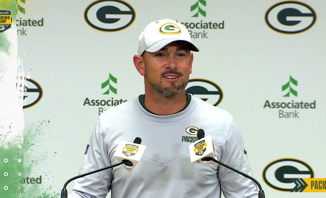Matt LaFleur on the returning PUP players: 'It was nice to see some new faces out there'