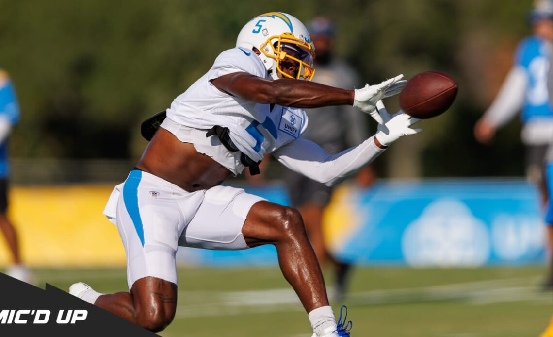 Mic'd Up: Joshua Palmer at Training Camp Practice