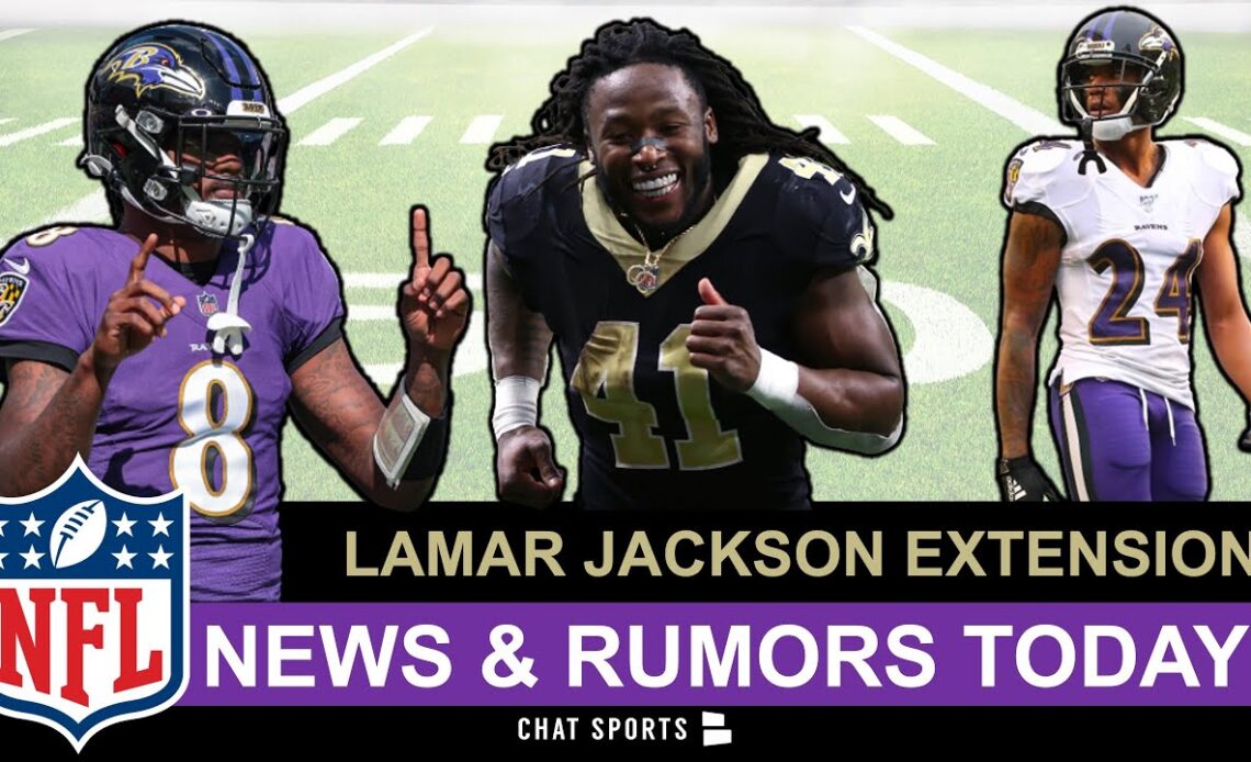 NFL Rumors: Lamar Jackson MASSIVE Extension? NFL News On Alvina Kamara, Marcus Peters, Sam Darnold