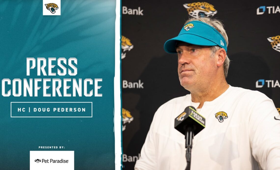 Pederson: "The young guys are going to learn." | Press Conference | Jacksonville Jaguars