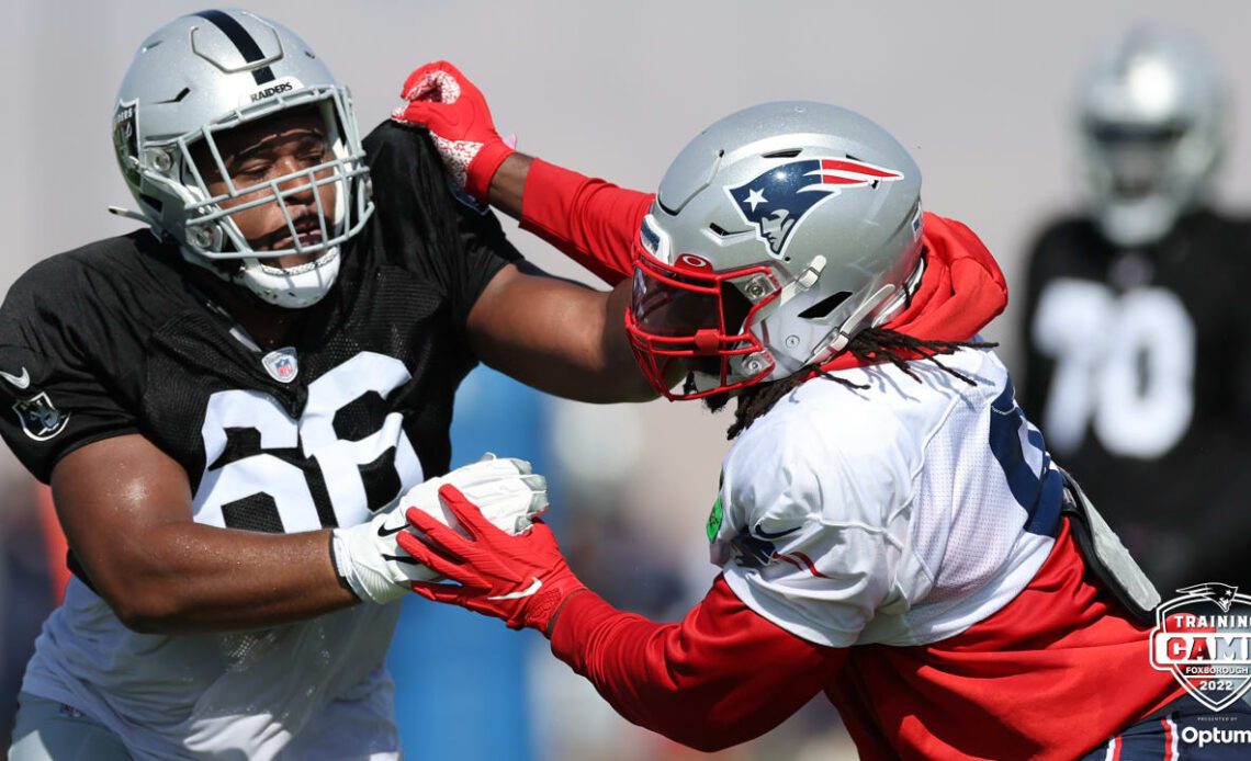 Photos: Day 1 of Patriots-Raiders Joint Practices