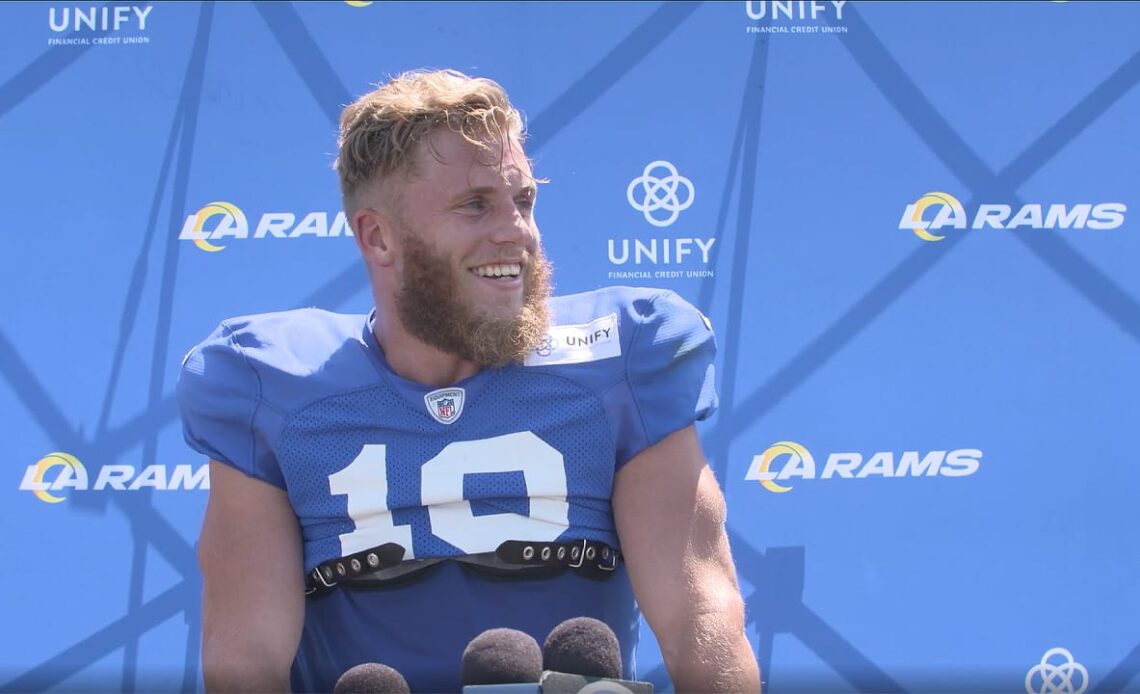 Rams wide receiver Cooper Kupp on Van Jefferson's knee surgery, Tutu Atwell's performance in training camp so far