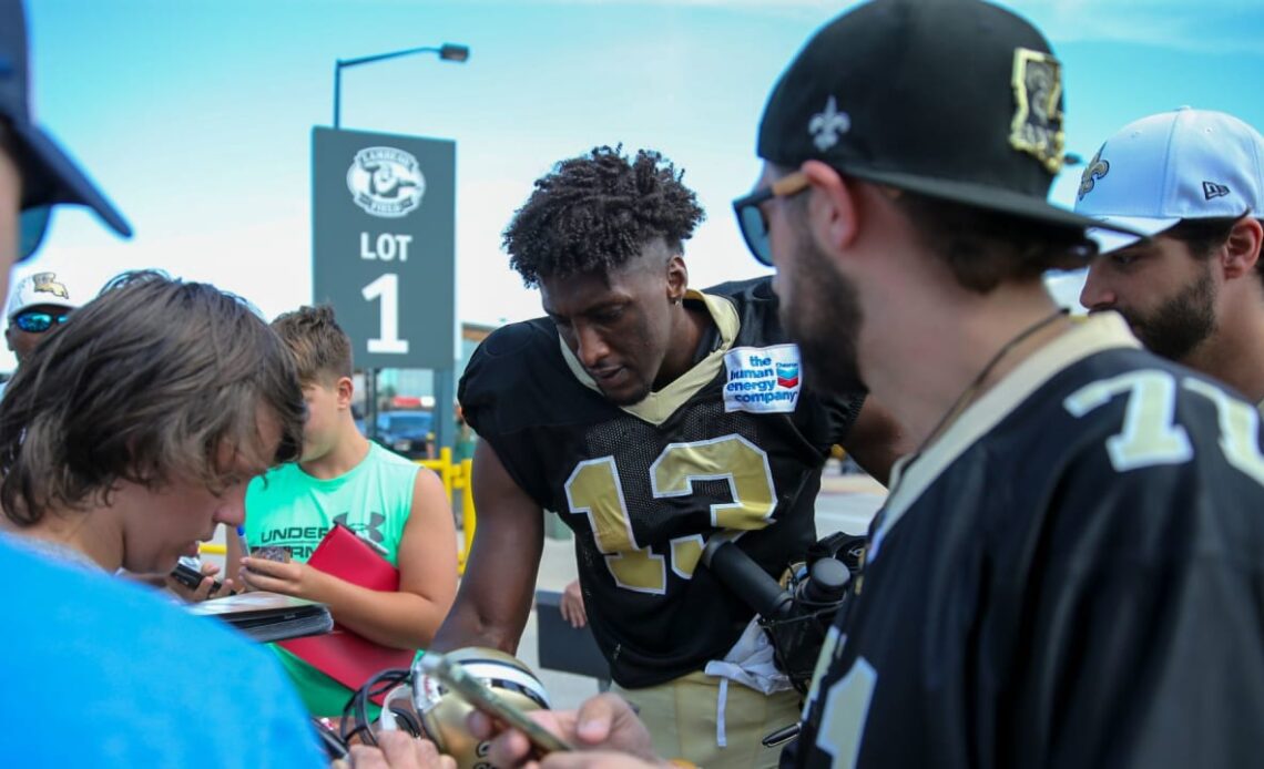 Saints fans at 2022 Saints Training Camp 8/17/22