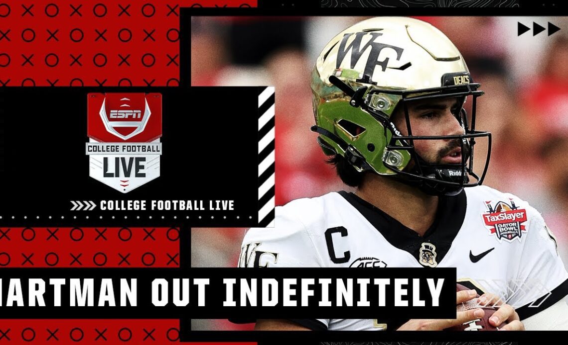 Sam Hartman being out indefinitely is significant for Wake Forest – McElroy | College Football Live